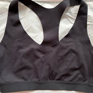 All in Motion seamless Black Sports Bra Racerback Design